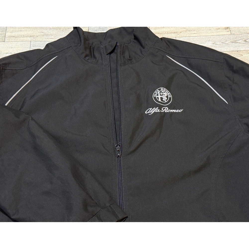Cutter & Buck Alfa Romeo Mens XL Black WeatherTec Full Zip Racing Jacket